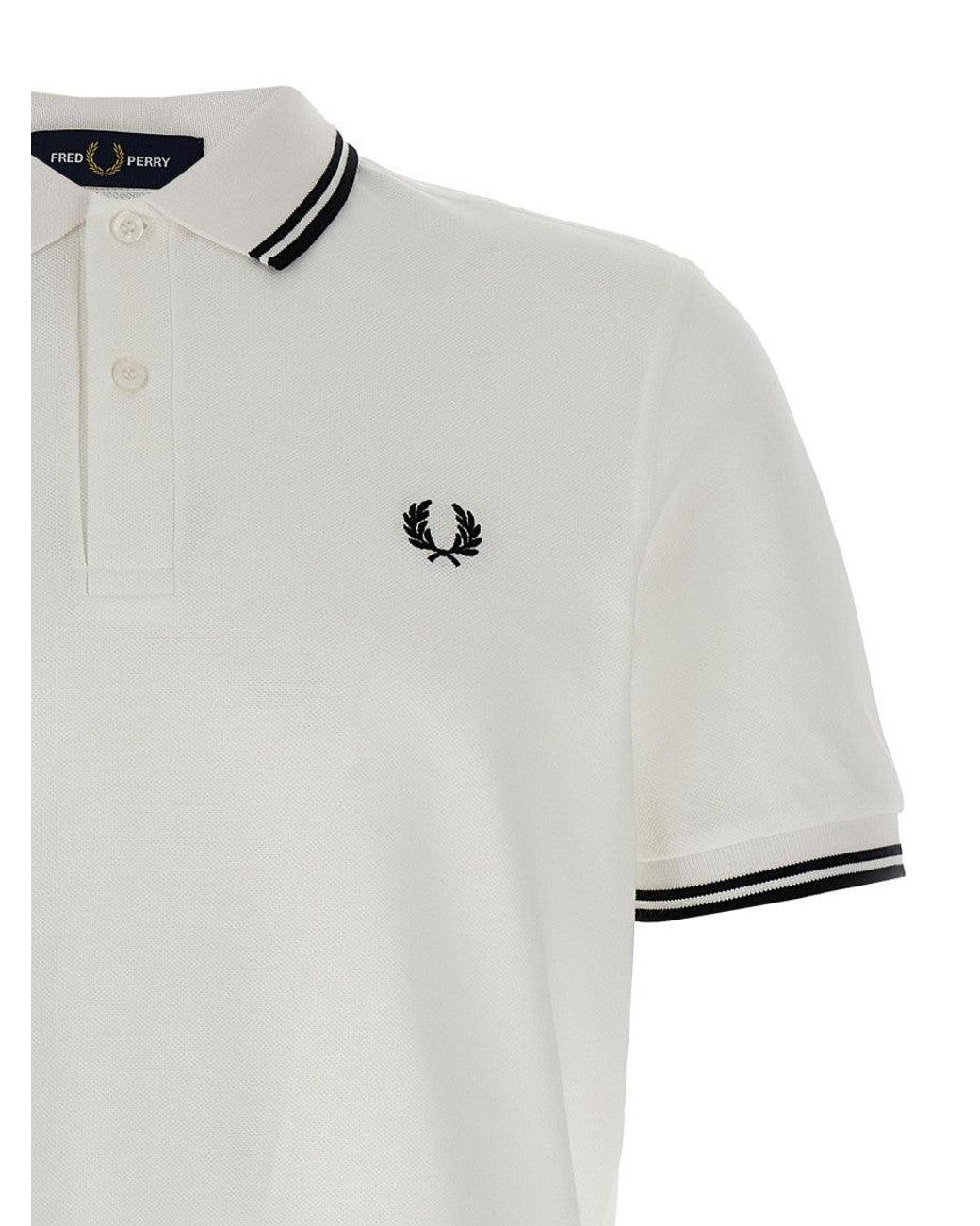 Comme des Garçons White Logo Patch Polo for men