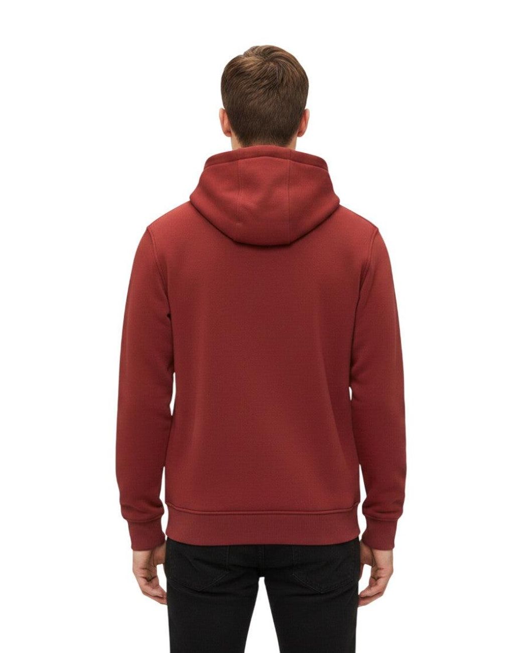 K-Way Red Zip Up Logo Hoodie for men