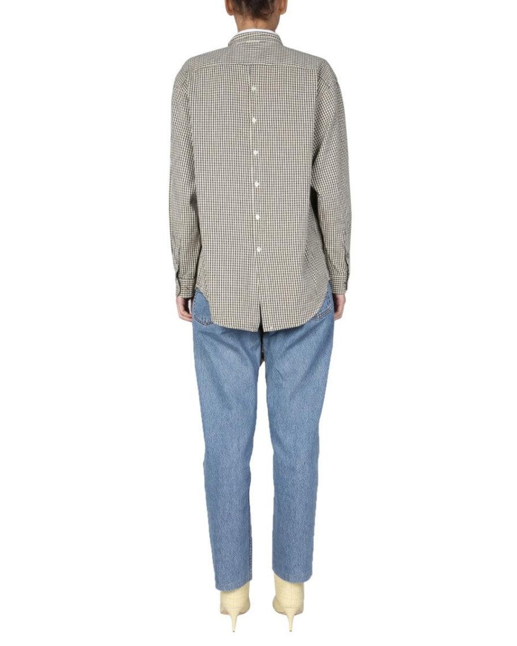 1/OFF Blue Regular Printed Shirt