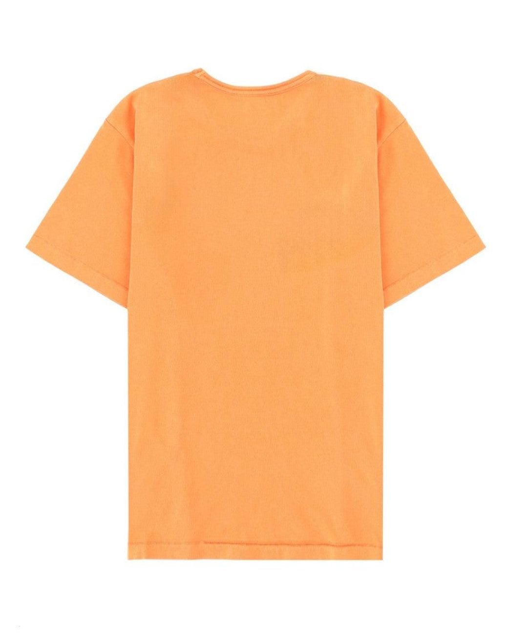 J.W. Anderson Orange Logo Crew Neck T-Shirt for men