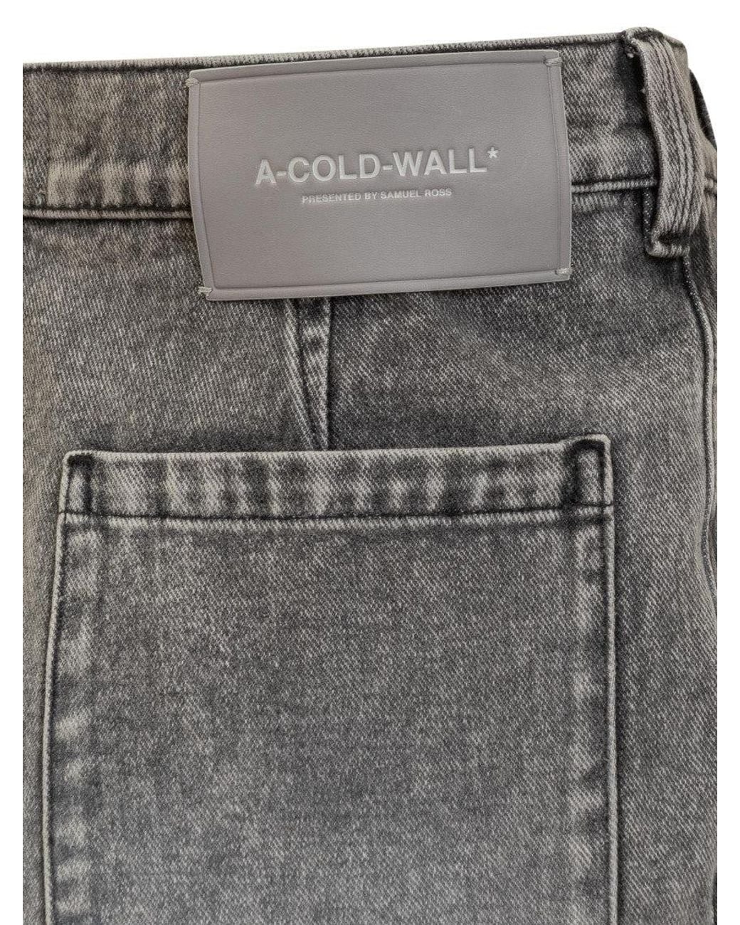 A_COLD_WALL* Gray Dark Solid Shorts for men