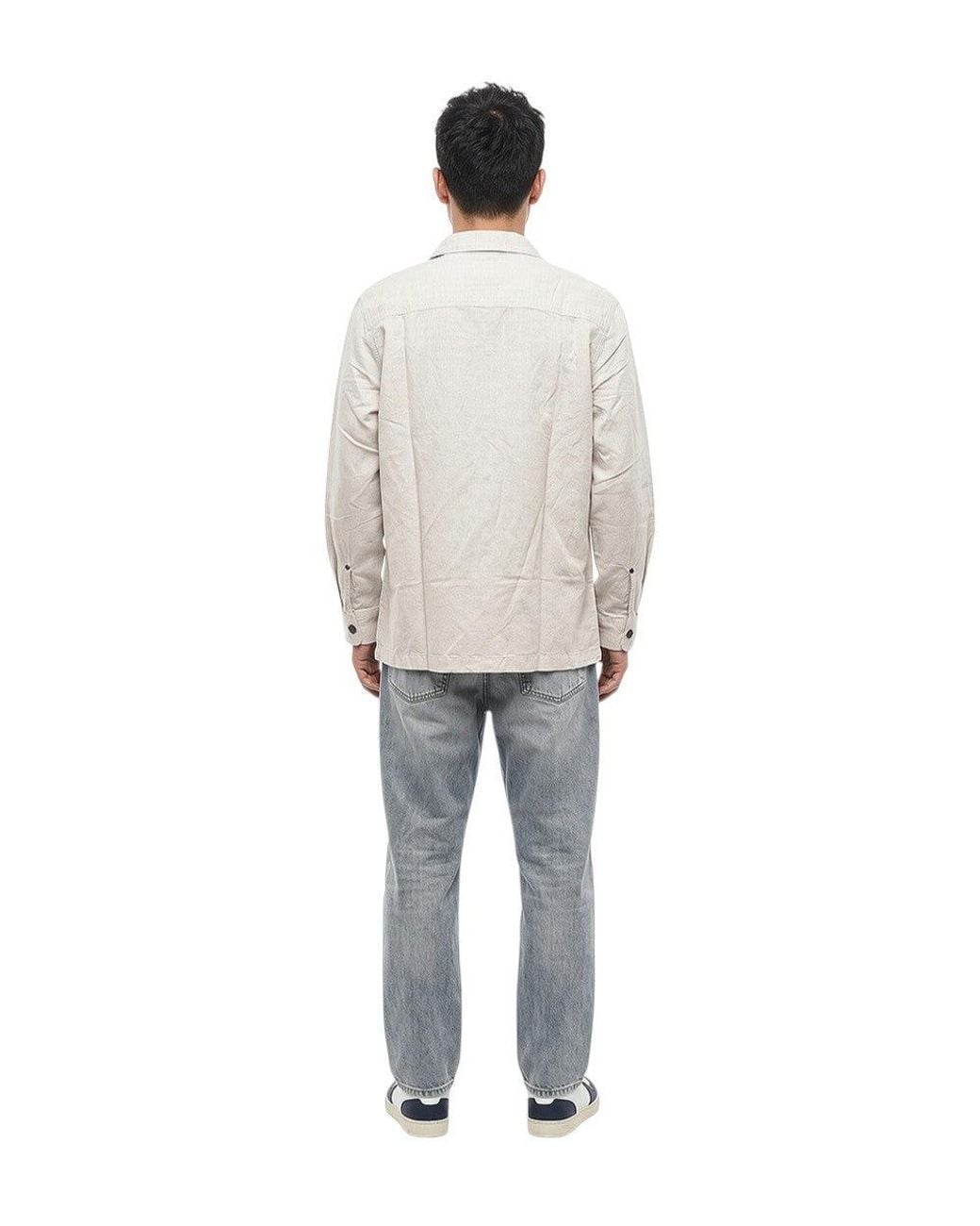 DIESEL Gray Light Regular Shirt for men