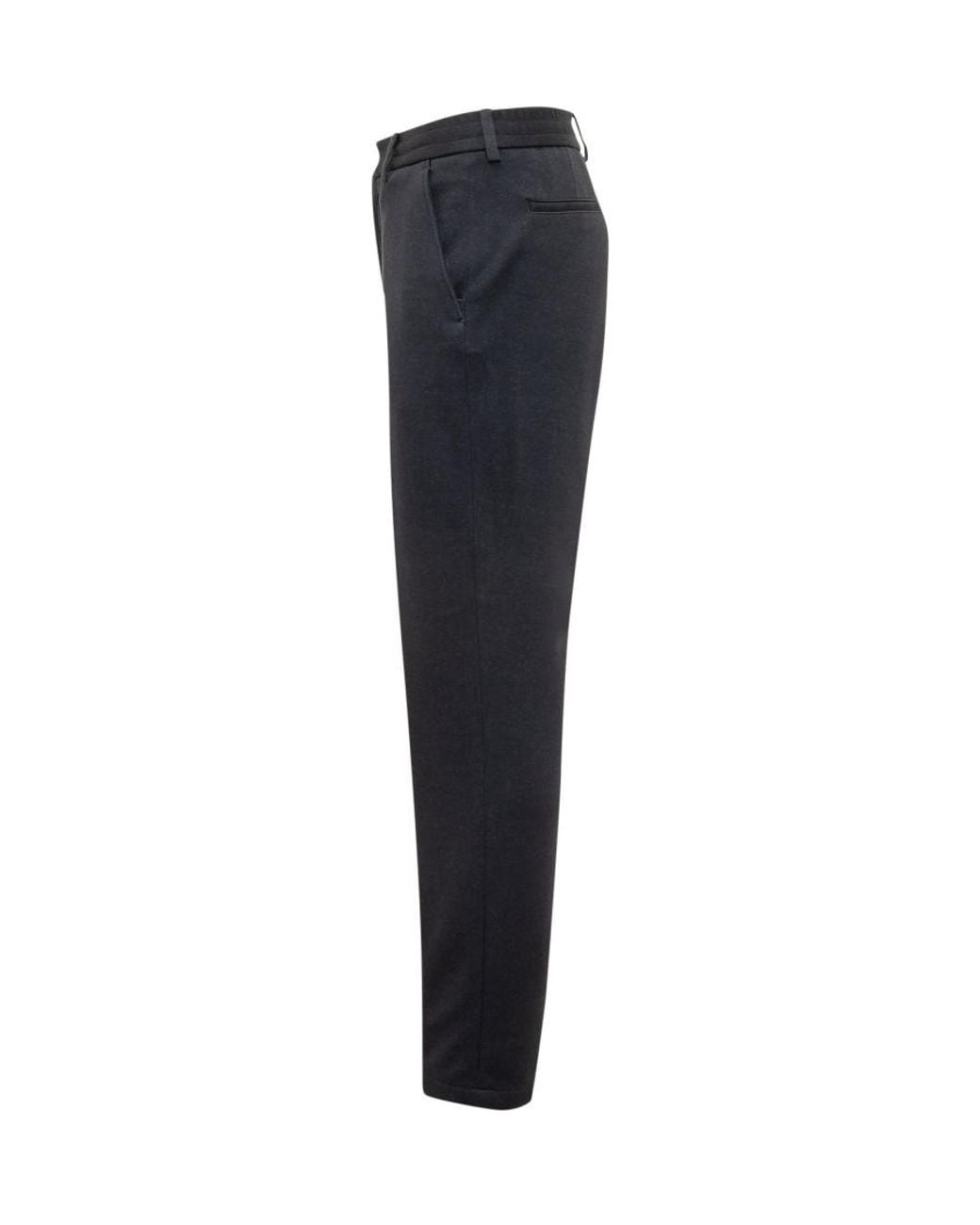 Boss Blue Flat Front Trousers for men