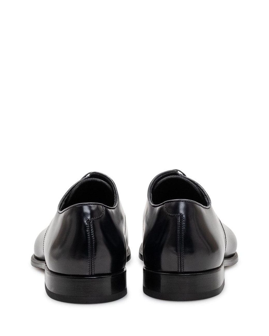Doucal's White Leather Lace-Up Shoes for men