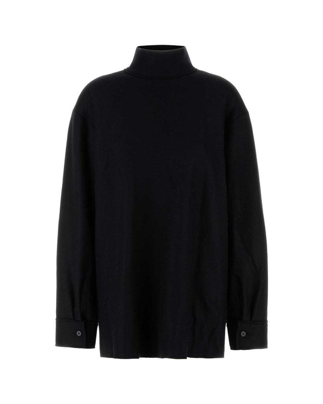 Jil Sander Black Turtleneck Top