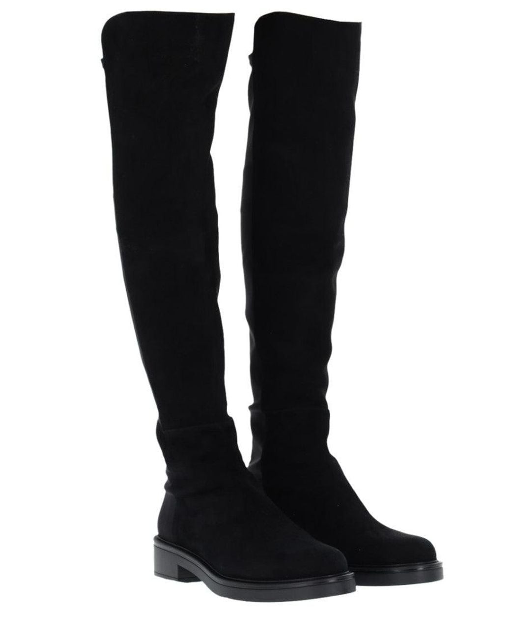 Stuart Weitzman Black Over-The-Knee High Boots