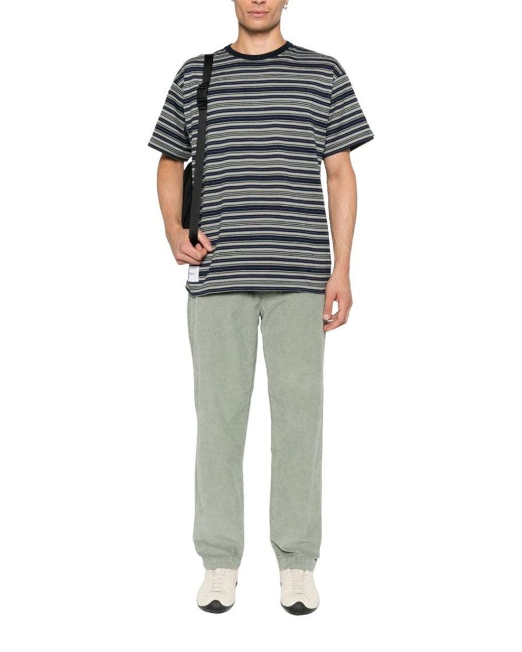 C P Company Green Sage Corduroy Trousers for men