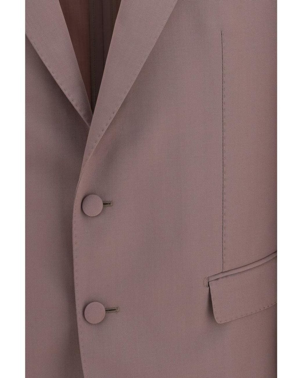 Dolce & Gabbana Brown Peaked Lapel Blazer for men