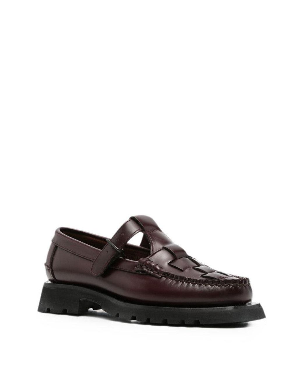 Hereu White Leather Loafers