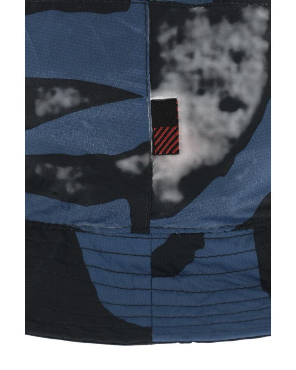 Woolrich Blue Camouflage Bucket Hat for men