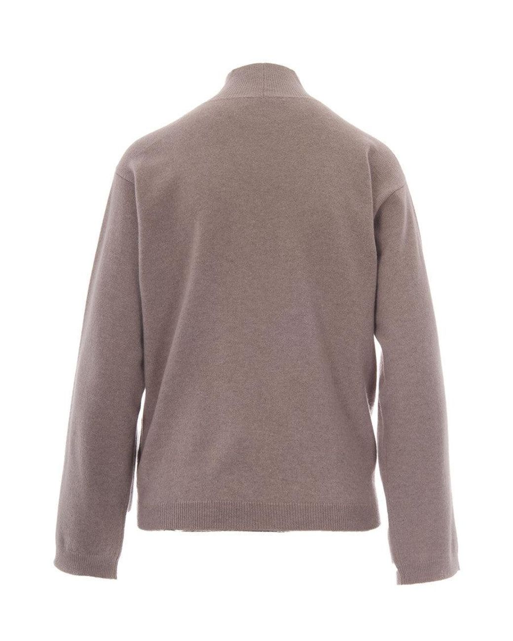 Fabiana Filippi Brown Knitted Turtle Neck Sweater