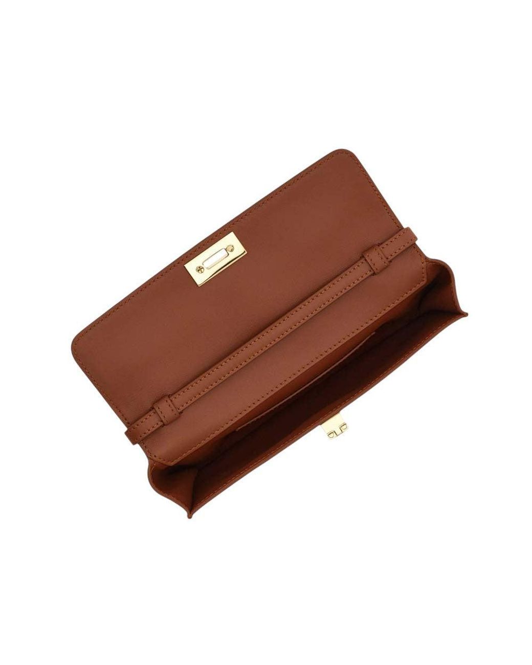 Ferragamo Brown Gancini Mini Crossbody Bag
