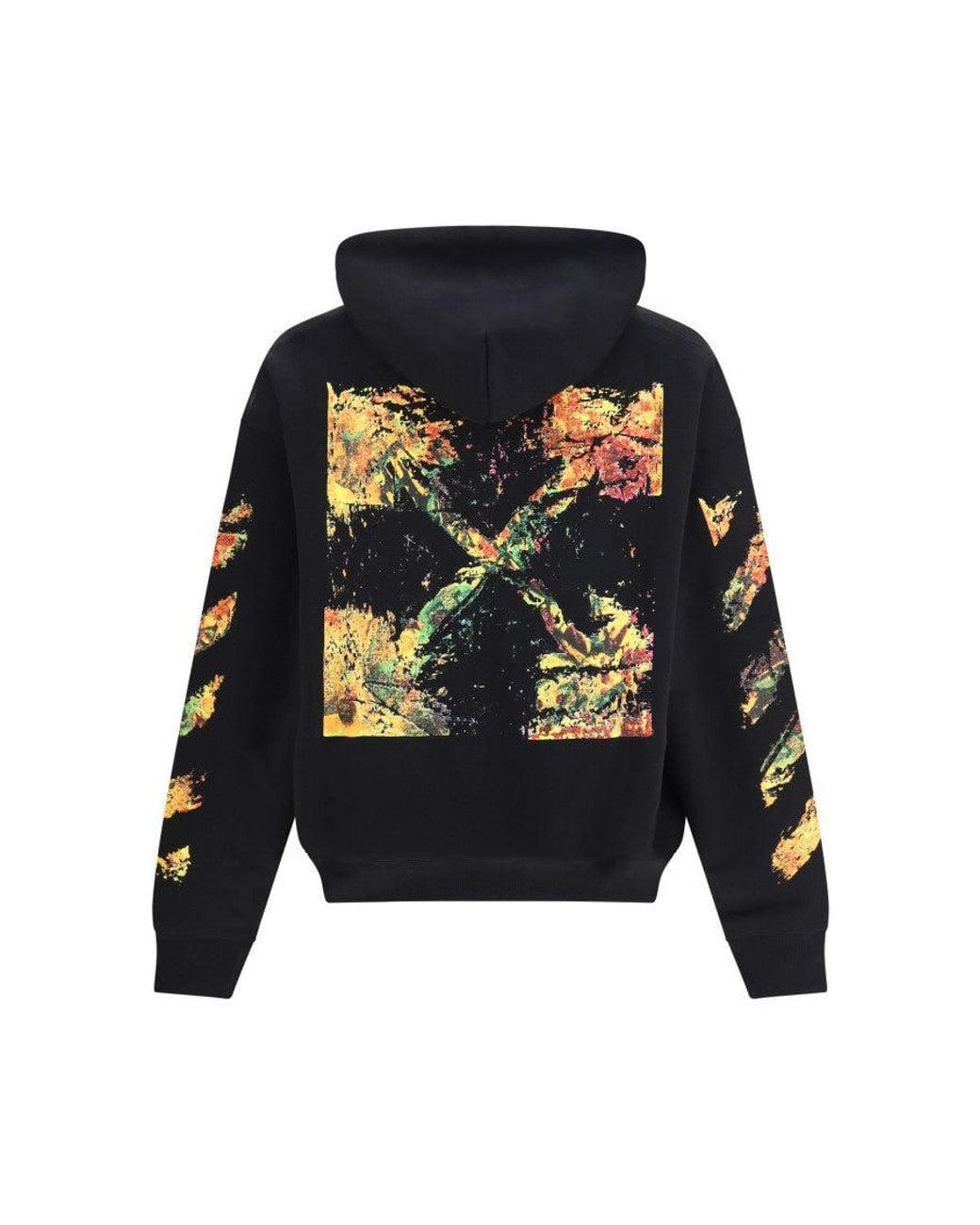 Off-White c/o Virgil Abloh Blue Slim Graphic Hoodie for men