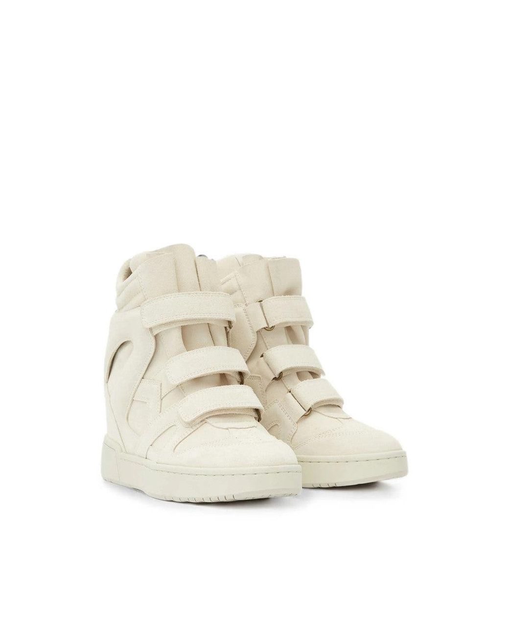 Isabel Marant Natural Perforated Bekett Sneakers