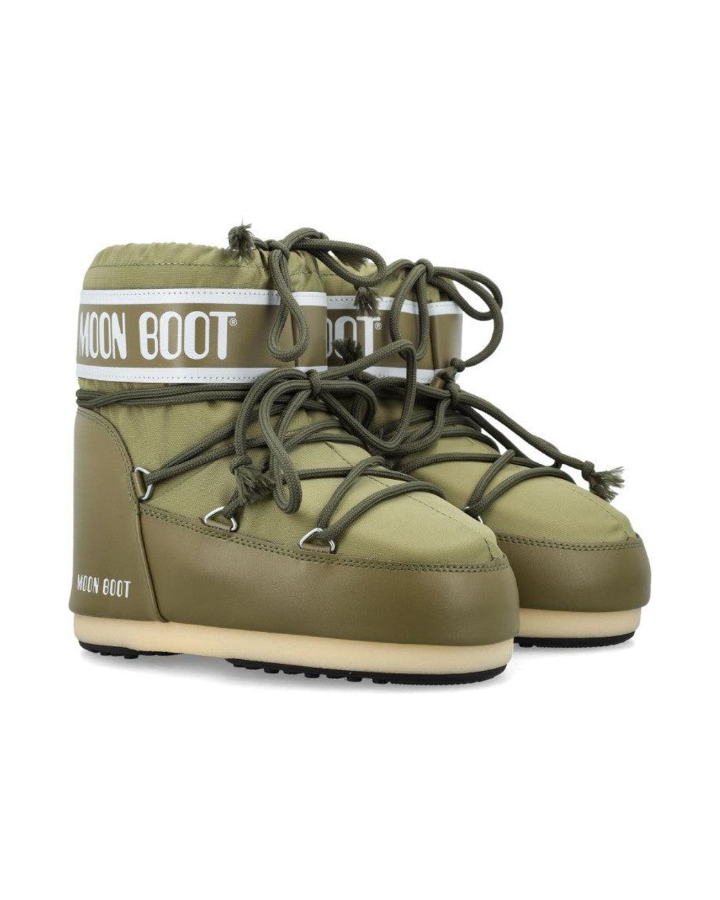 Moon Boot Green Khaki Classic Icon Boots