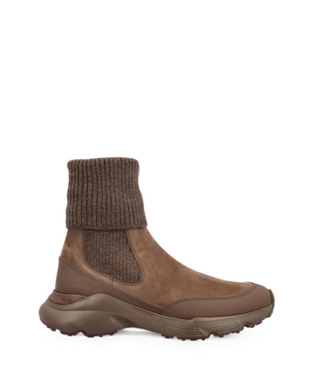 Tod's Brown Suede Chelsea Boots