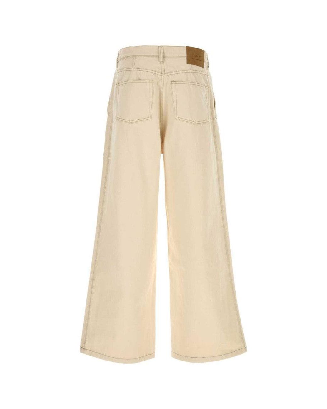 AMI Natural Loose Jeans for men
