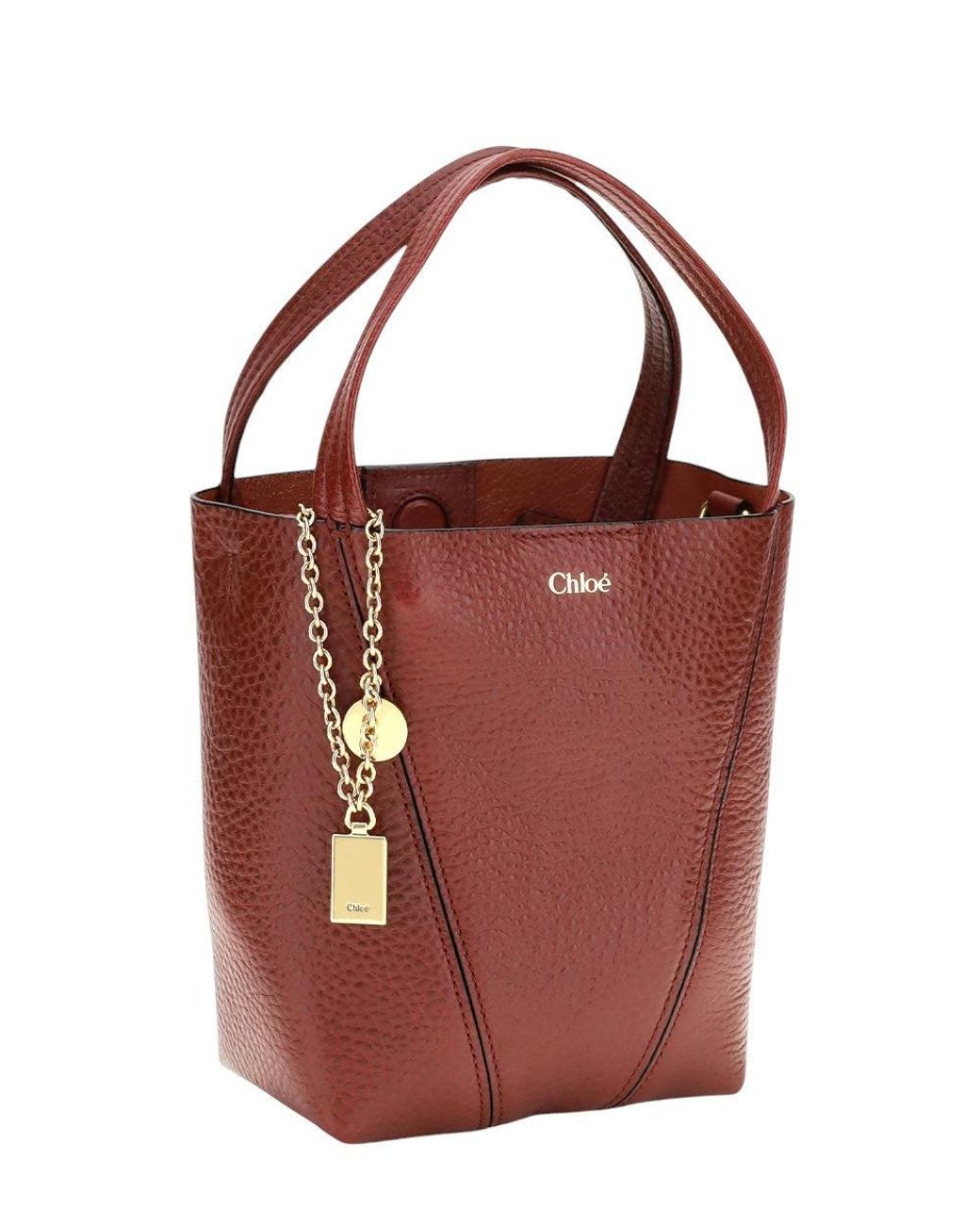 Chloé Red Spin Small Tote
