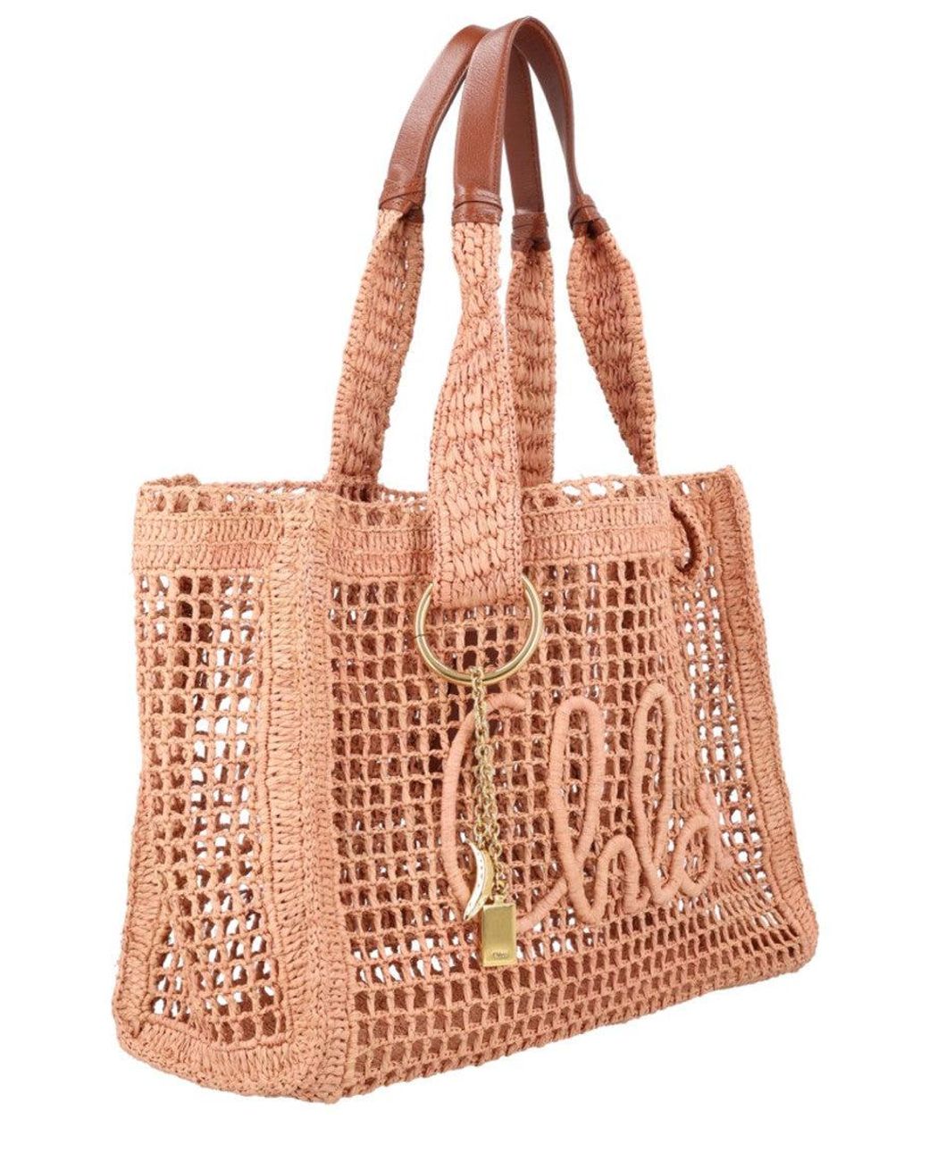 Chloé Pink Summer Banana Large Tote