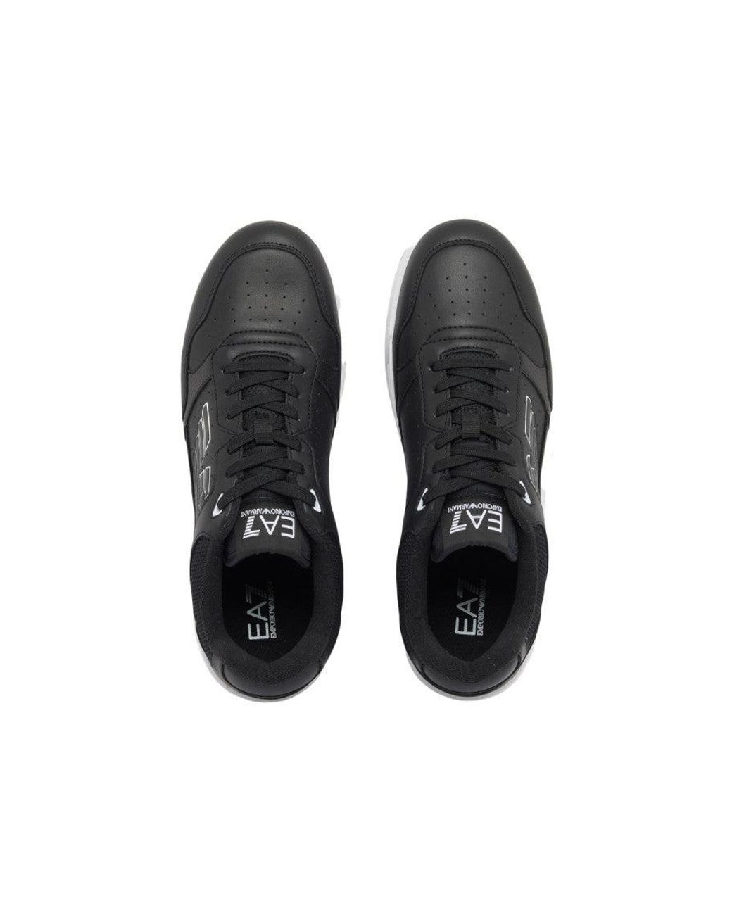 EA7 Black Logo Sneakers for men