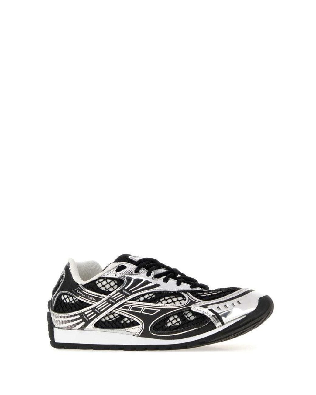Bottega Veneta White Orbit Mesh Sneakers for men