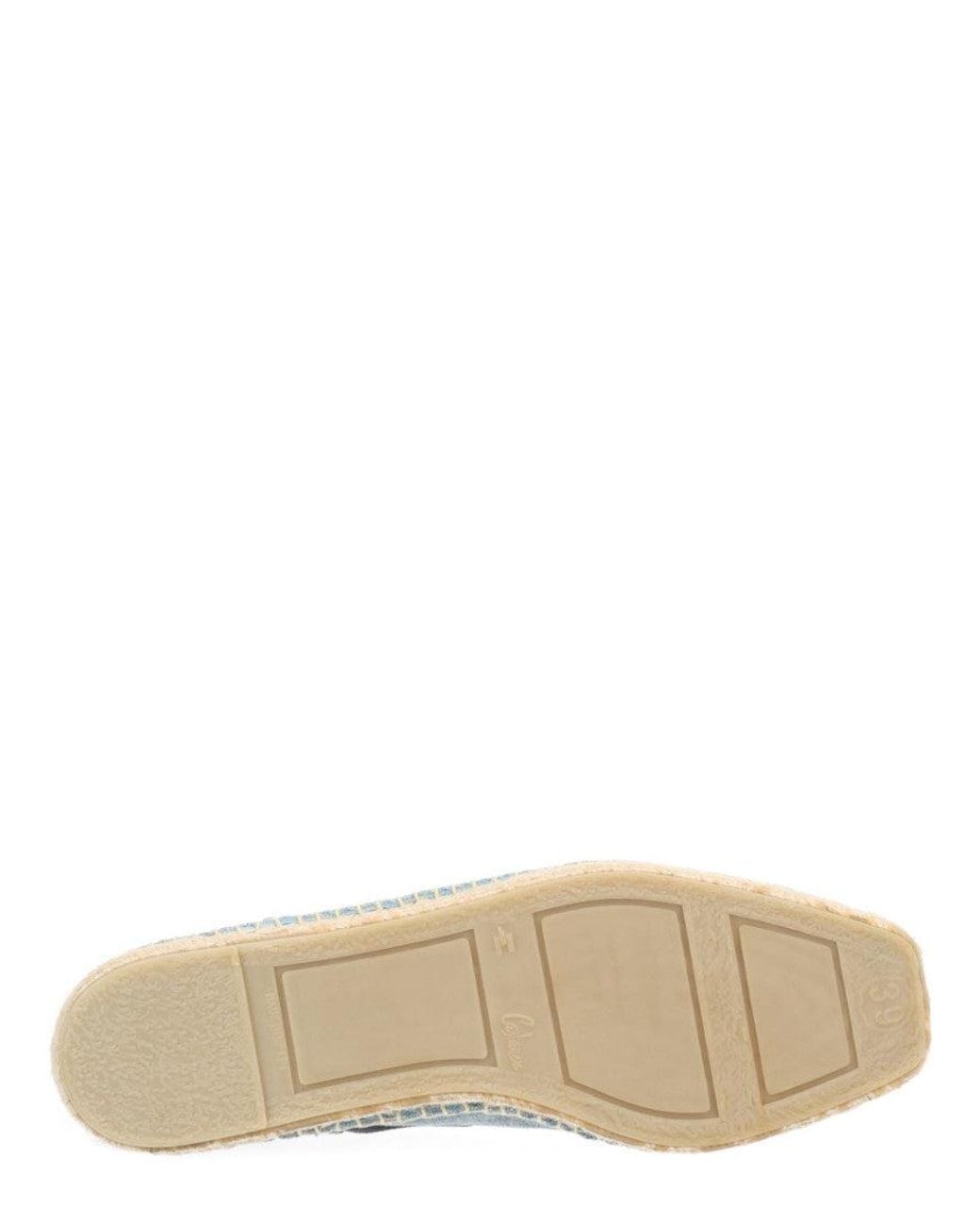 Castaner Blue Baby Ovine Leather Organic Cotton Flats
