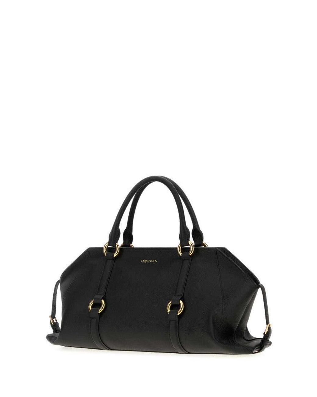 McQueen Black Farringdon Satchel