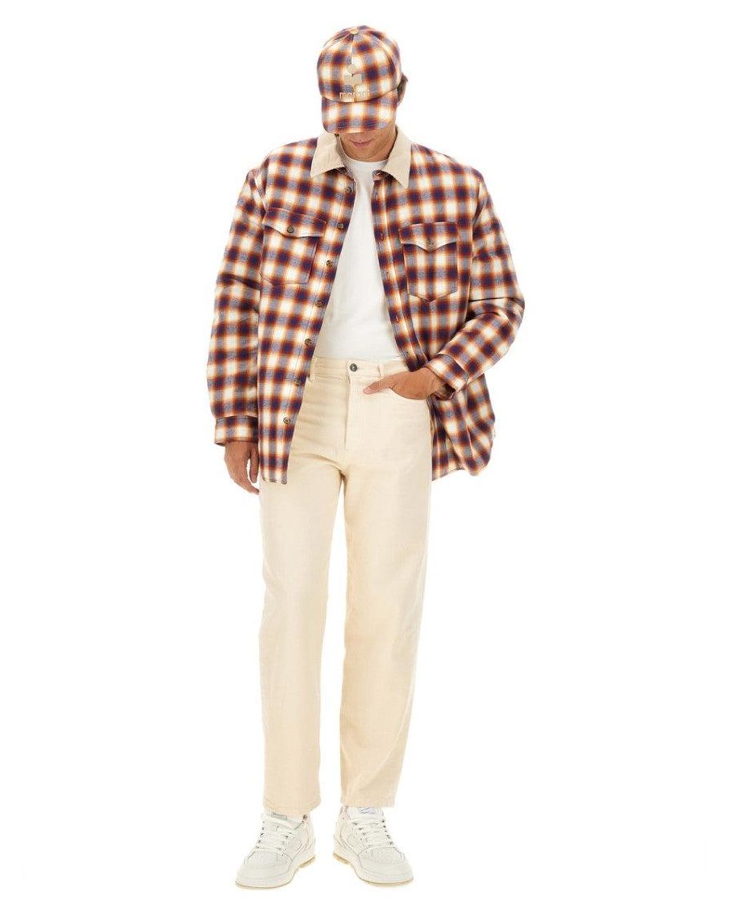Isabel Marant Pink Plaid Shirt Collar Jacket for men