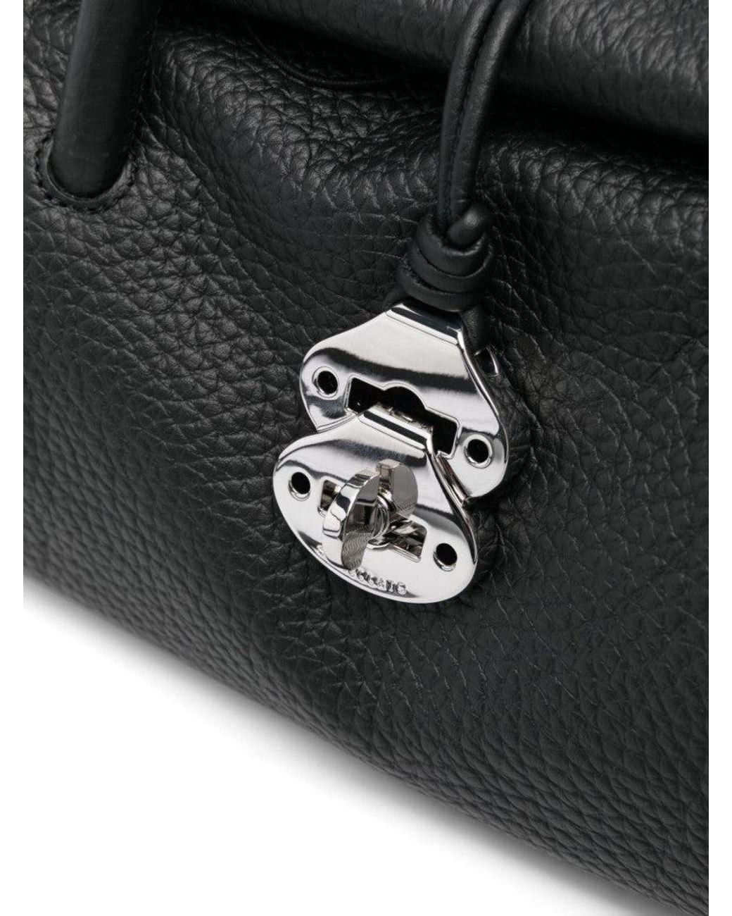 Zanellato Black Dotta Centauro Small Satchel Bag