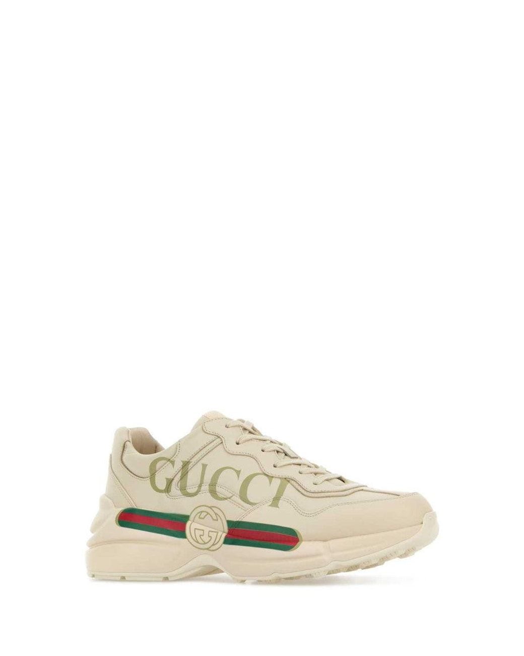Gucci Natural Logo Rhyton Sneakers for men