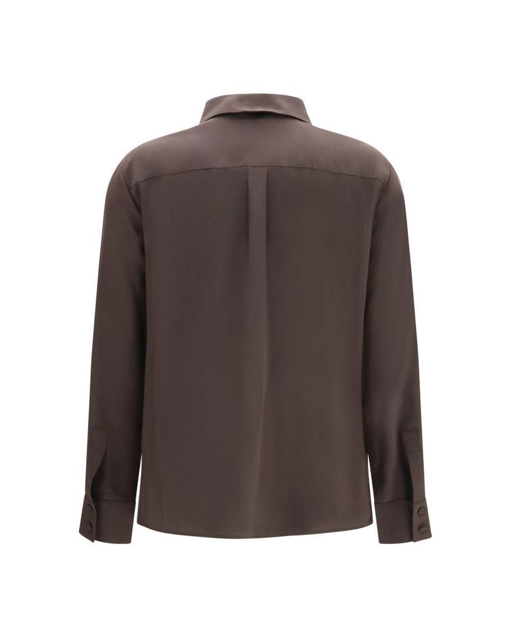 Lardini Brown Straight Solid Shirt