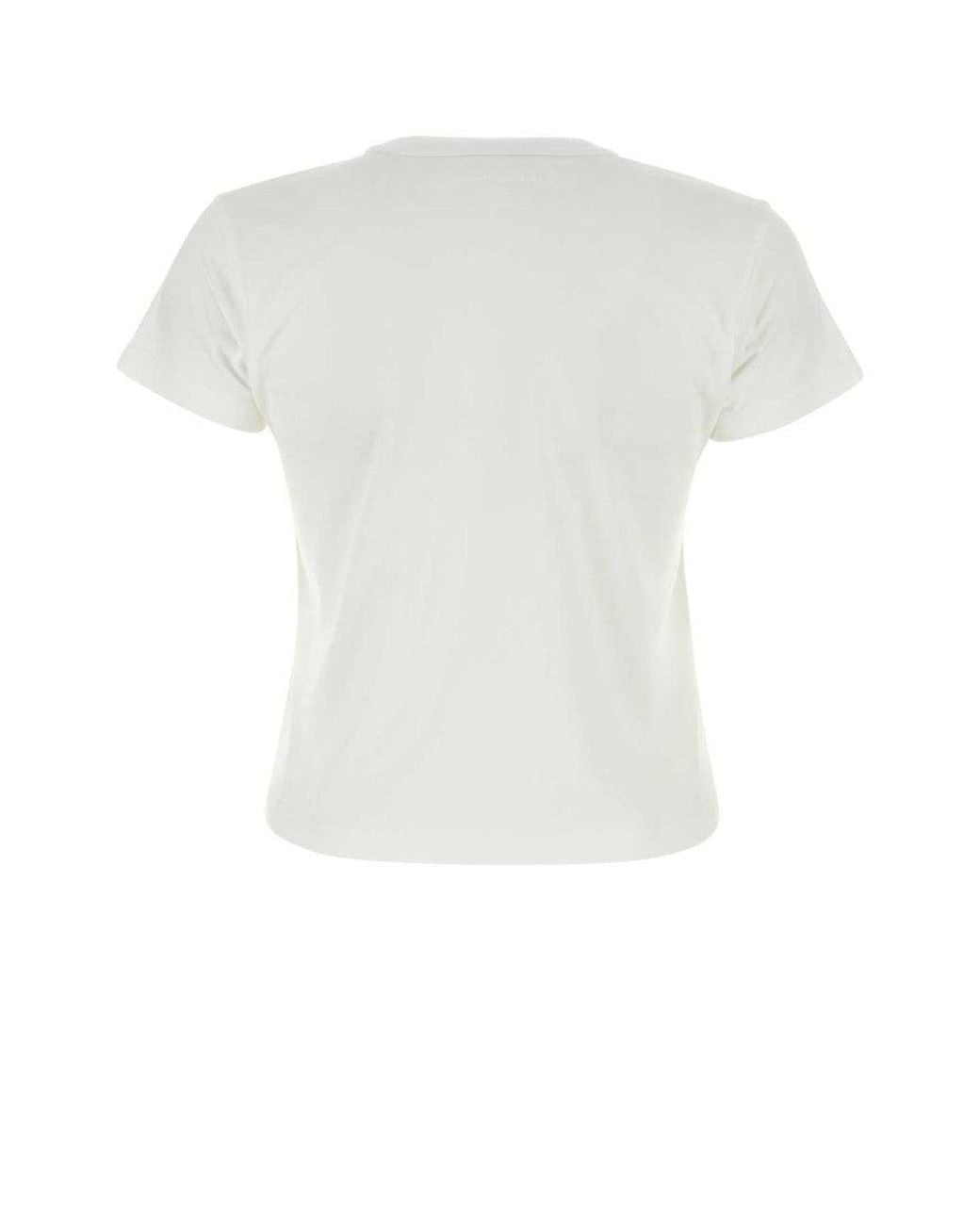 Alexander Wang White Cotton T-Shirt