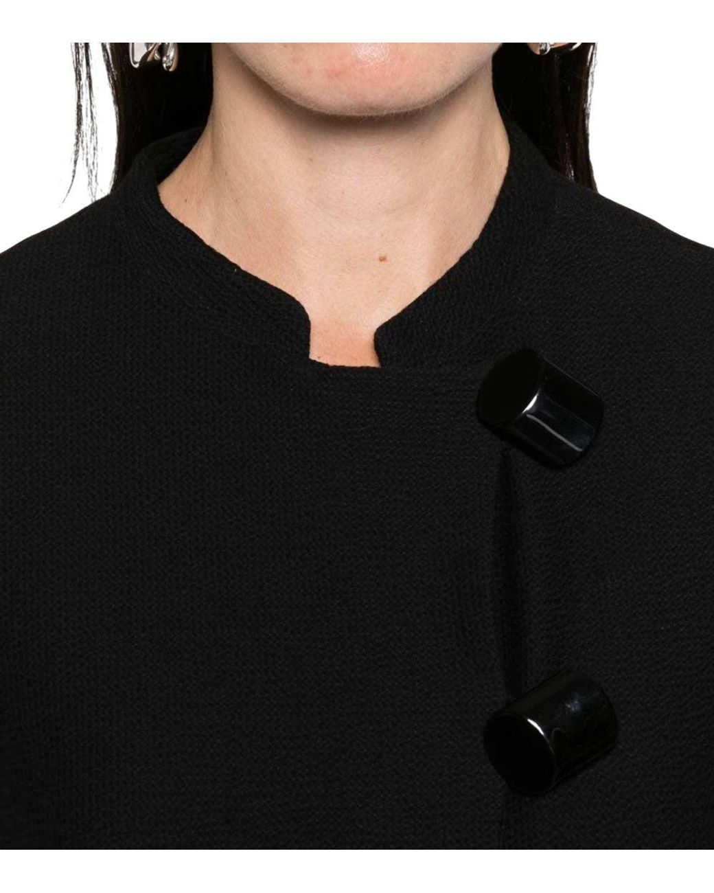 Emporio Armani Black Jacket With Decorative Buttons