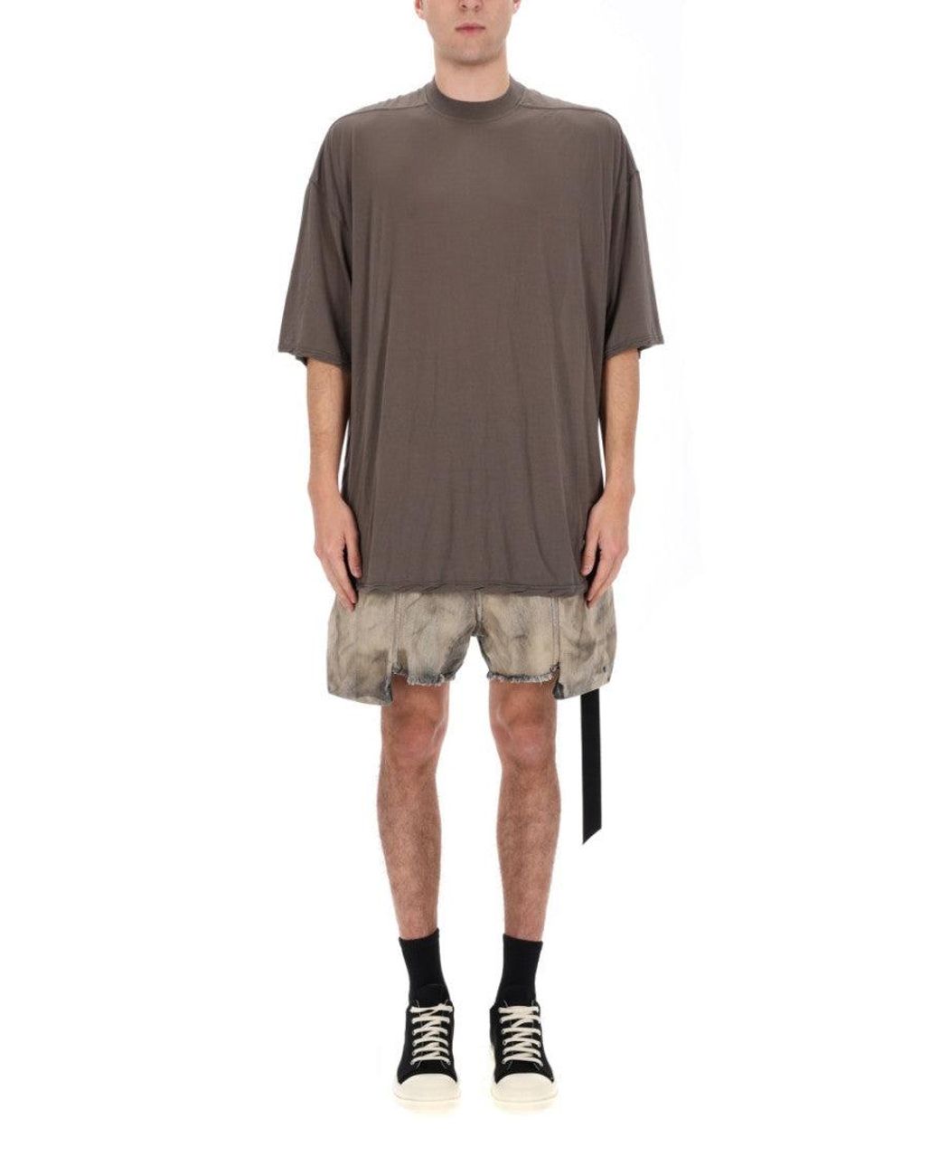 Rick Owens Gray Rick Owens Drkshdw Cotton T-Shirt for men