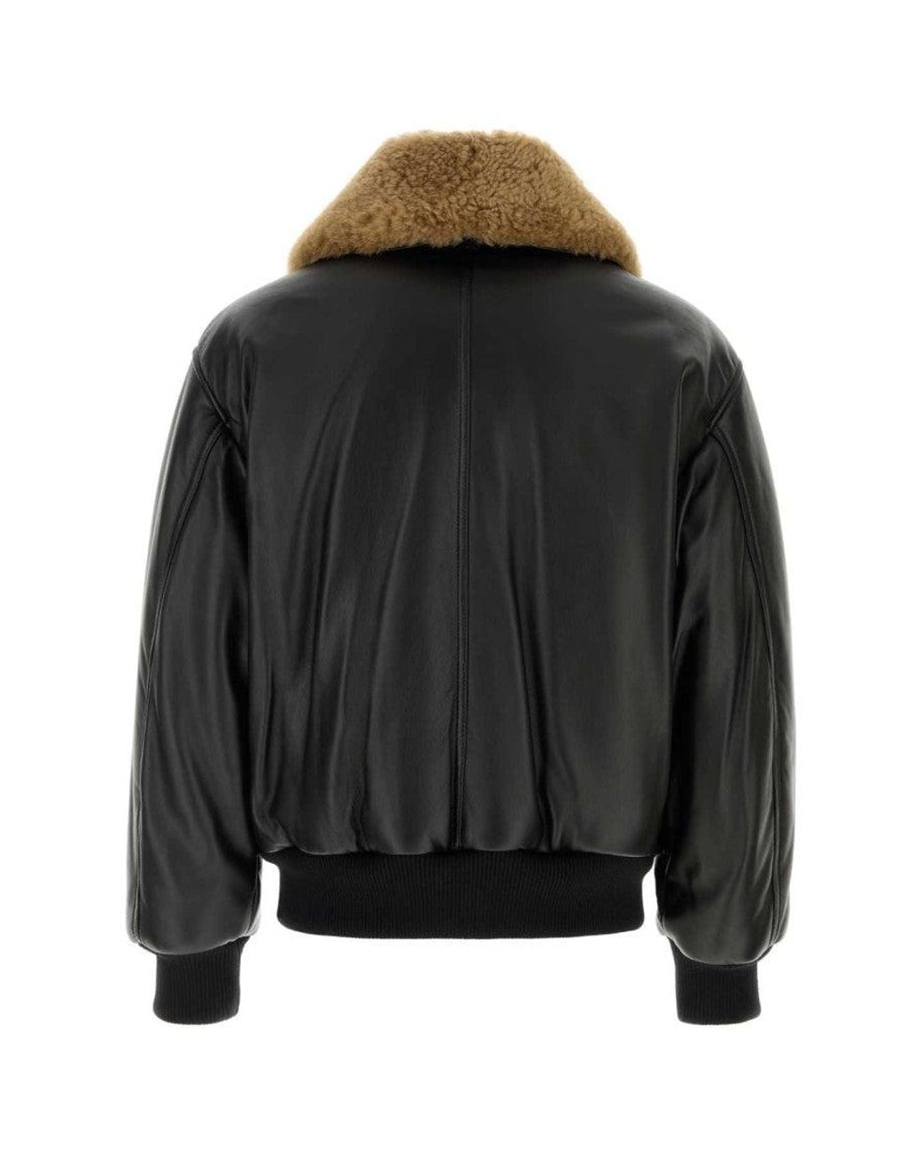 AMI Black Shearling Collar Jacket for men