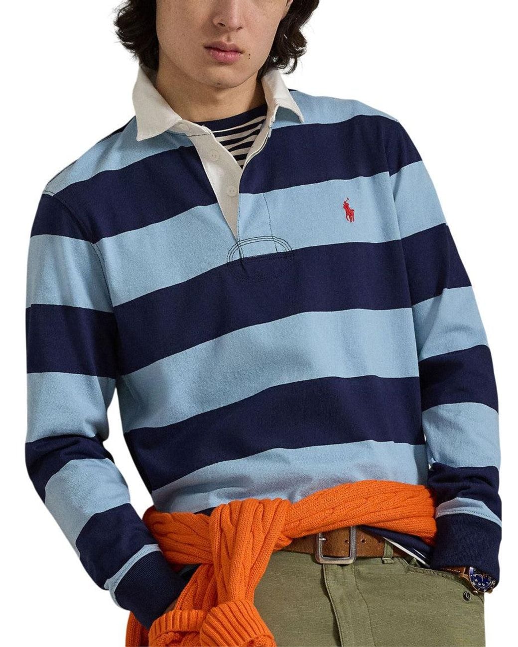 Polo Ralph Lauren Blue Stripes Polo for men