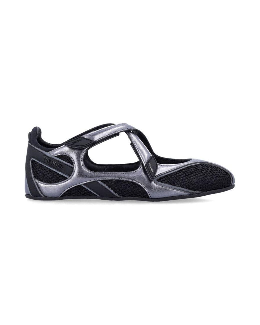 The Attico Blue Floor 1 Mesh Ballerina