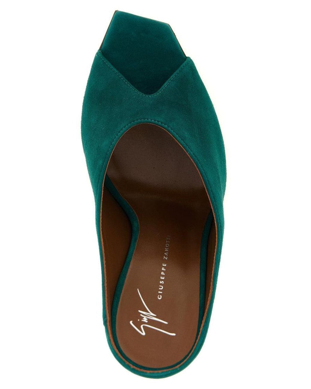 Giuseppe Zanotti Green Slip-On Mules