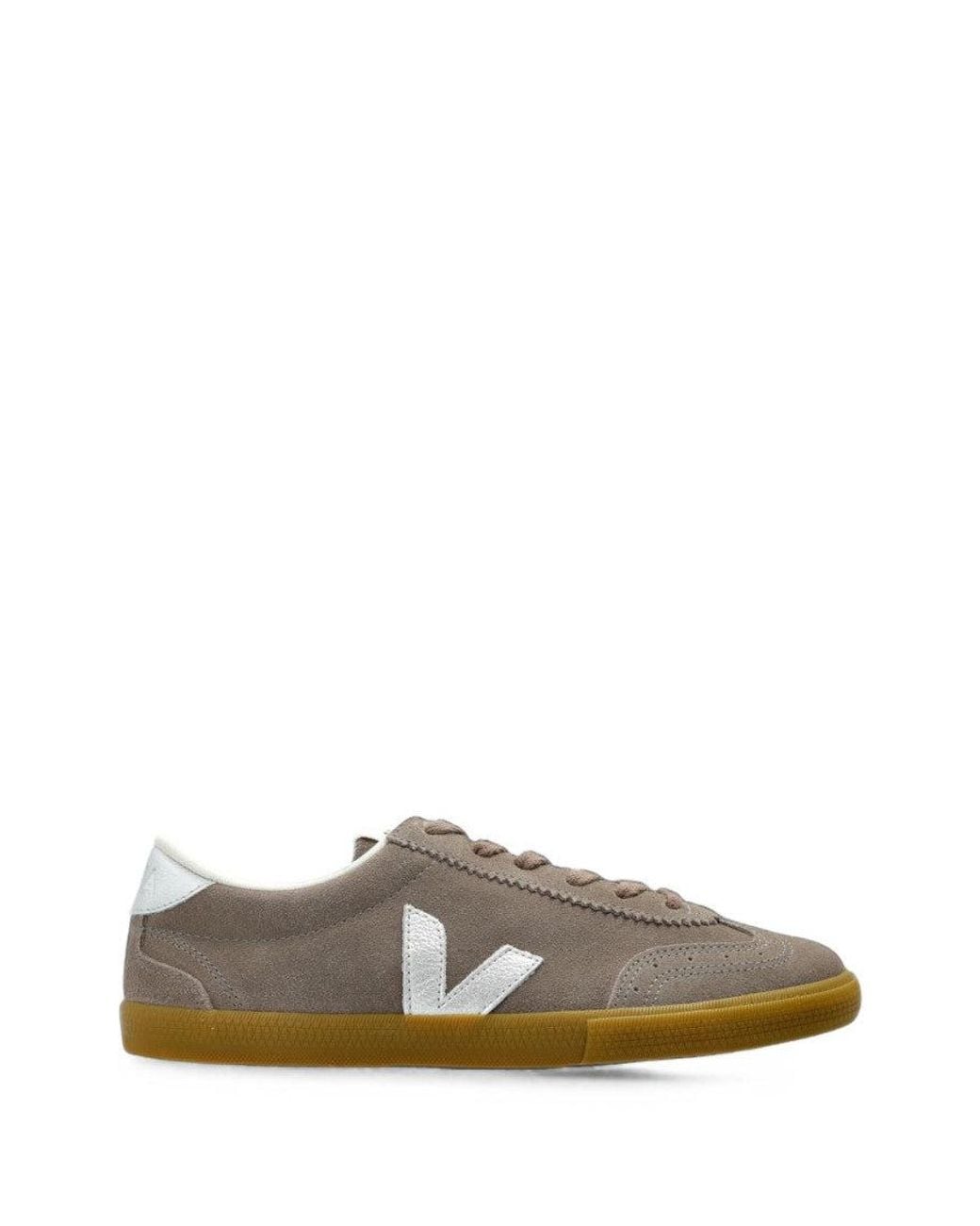 Veja Gray Logo Volley Sneakers