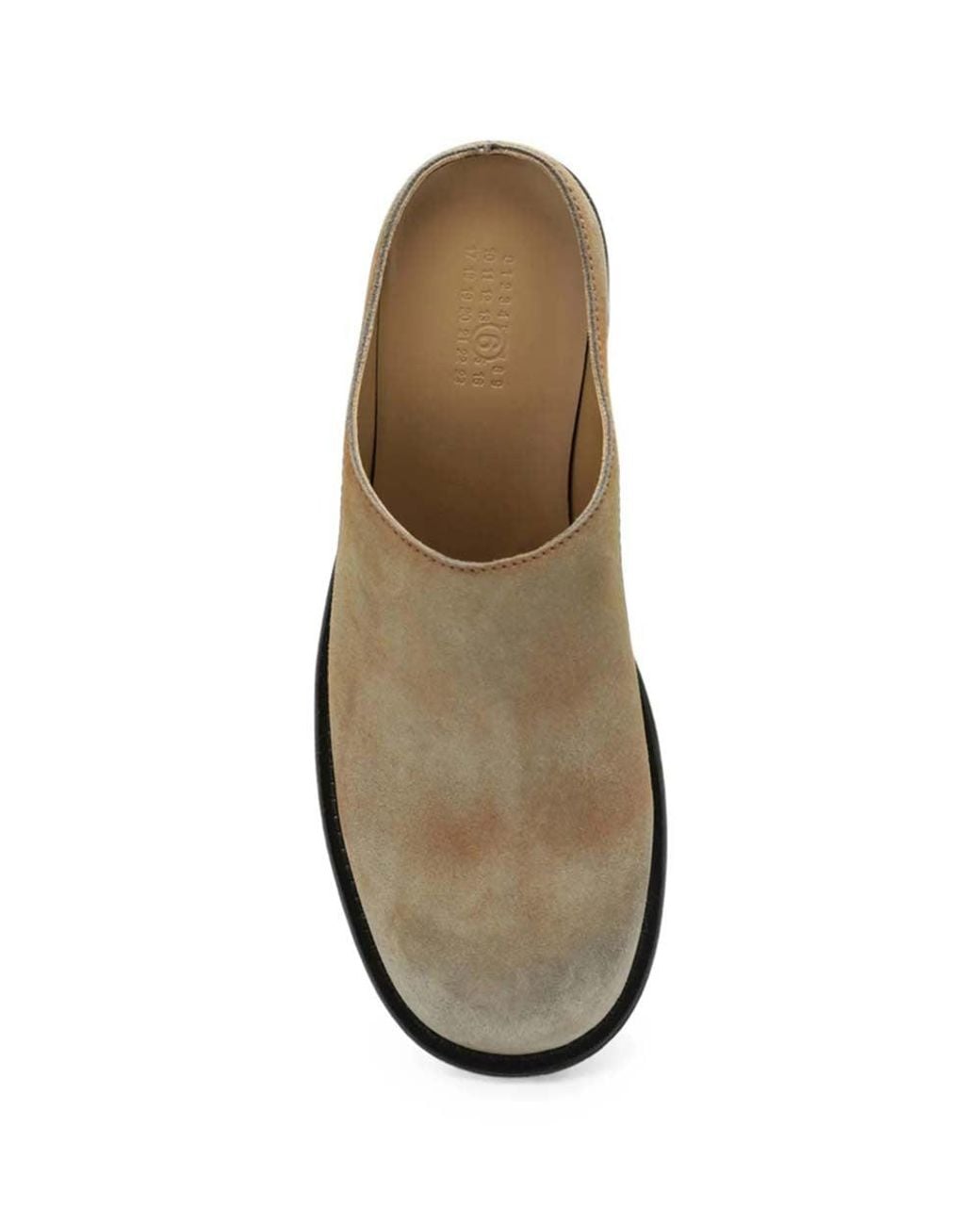 MM6 by Maison Margiela Brown Suede Mules for men