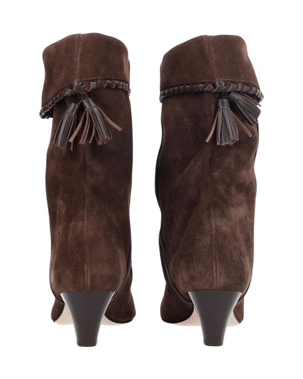 Isabel Marant Brown Dalby Draped Suede Boots