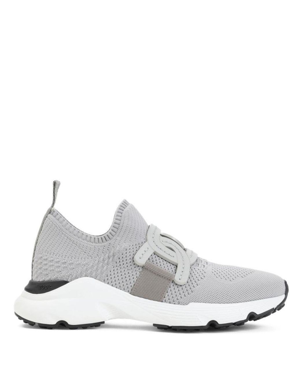 Tod's White Knitted Sneakers