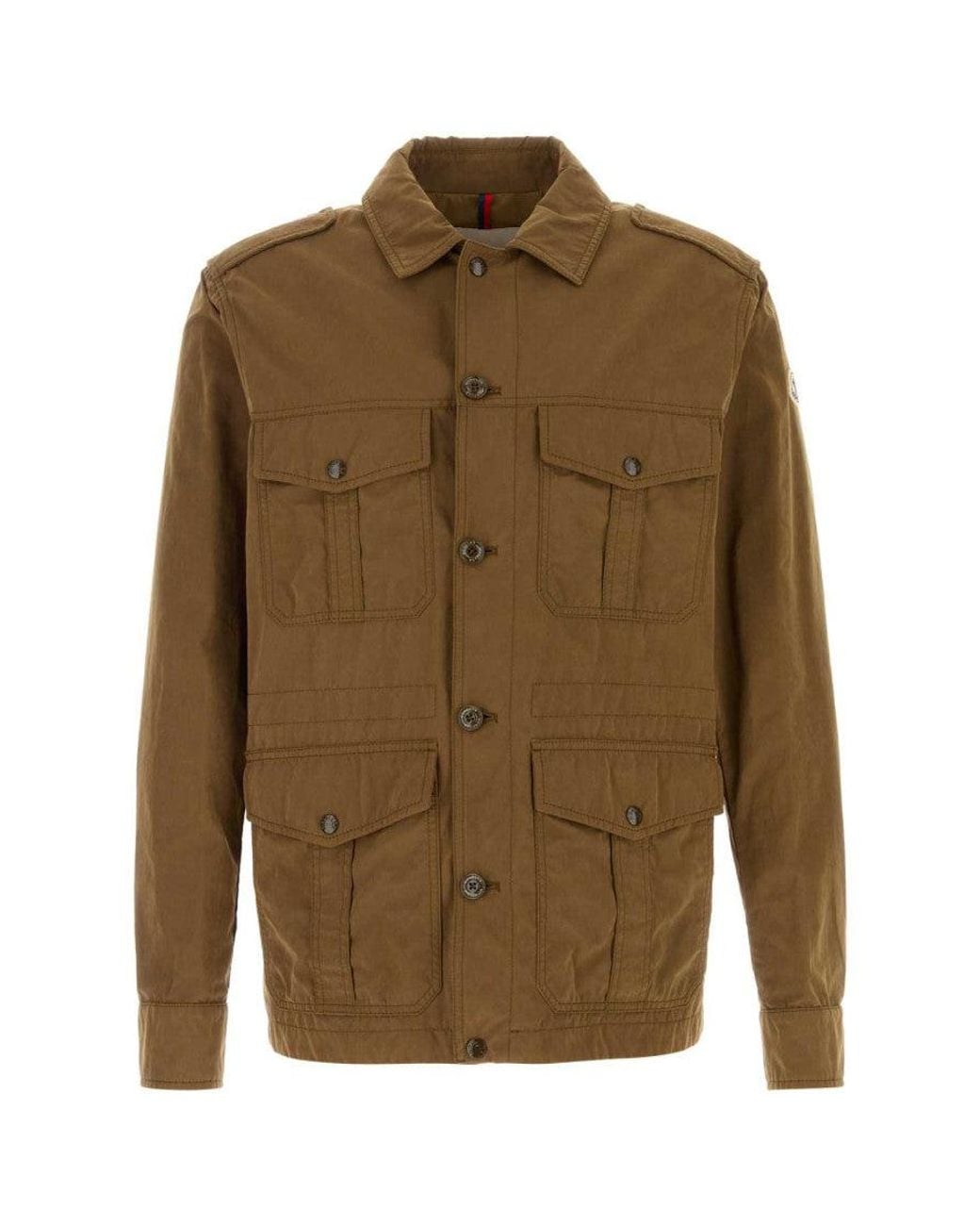 Moncler Green Shirt Collar Jacket for men