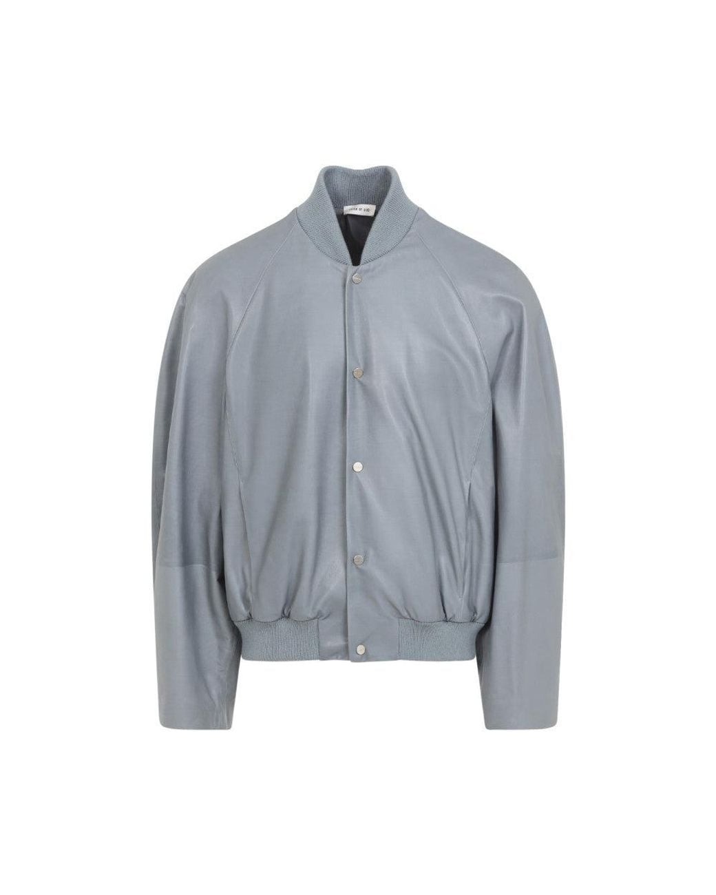 Fear Of God Blue Solid Bomber Jacket for men