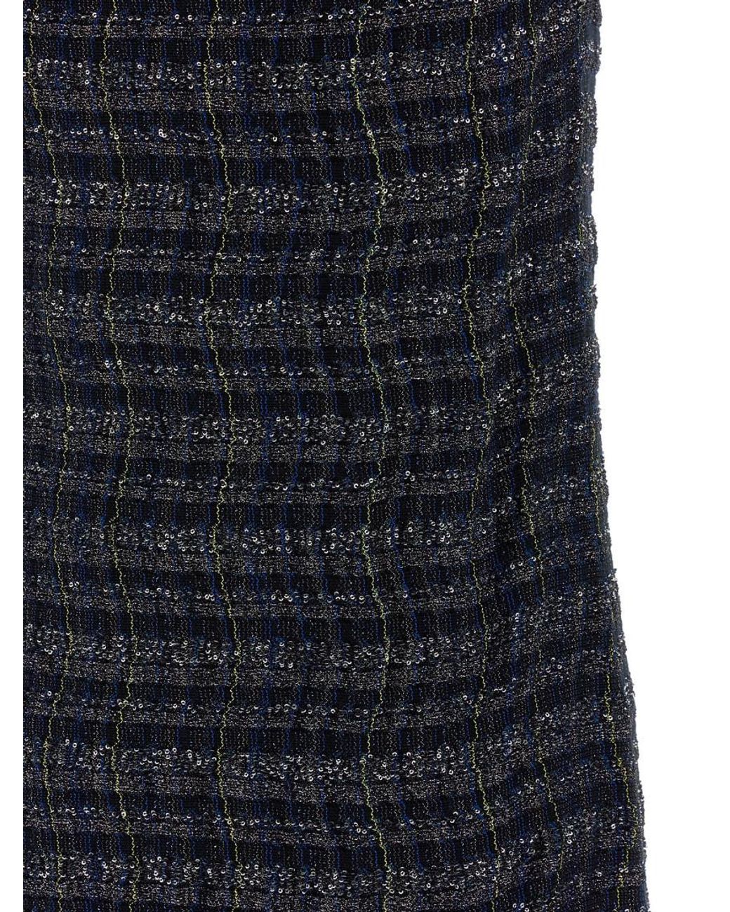 Missoni Black Check Pattern Dress