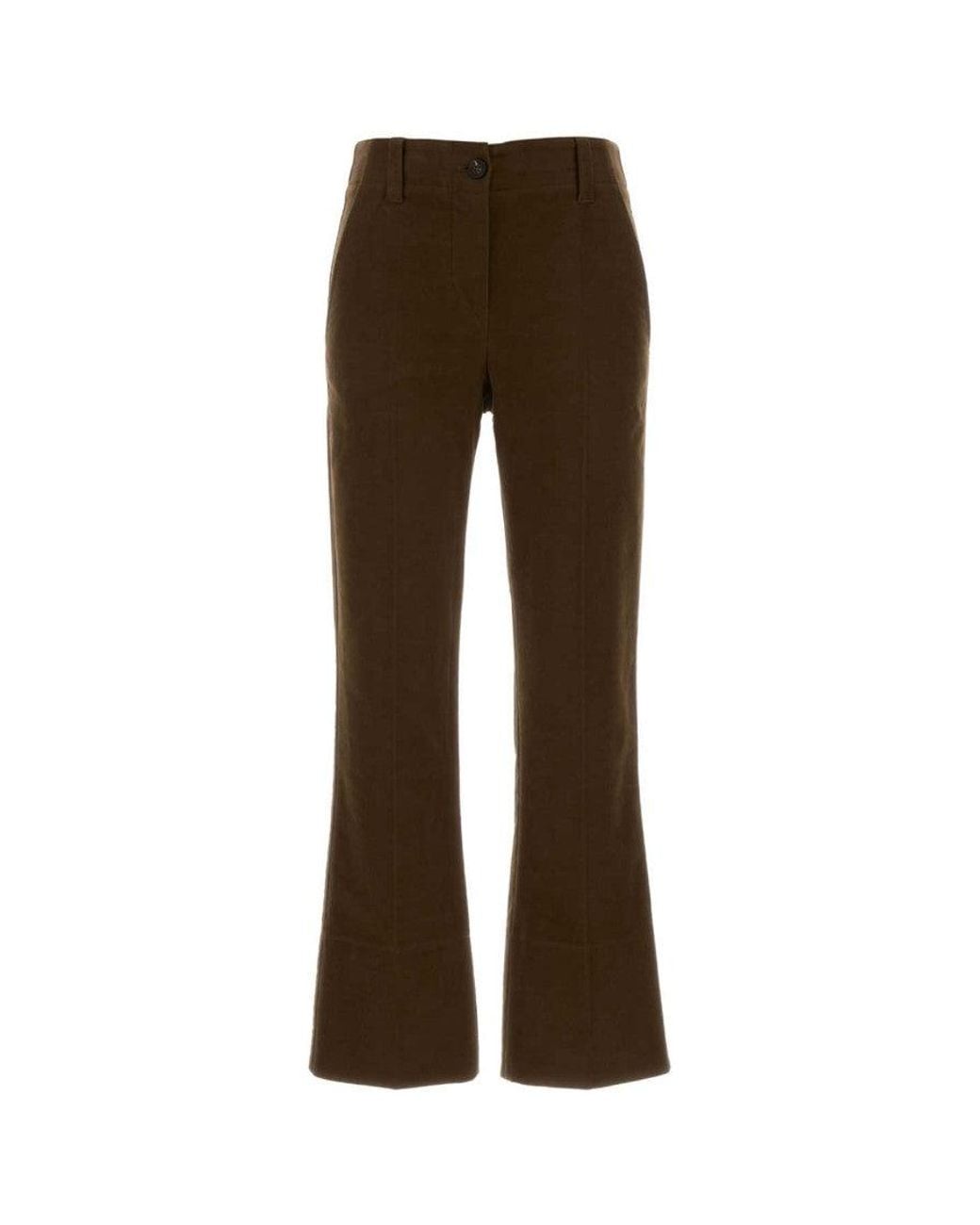 Brunello Cucinelli Brown Slim Bootcut Pant