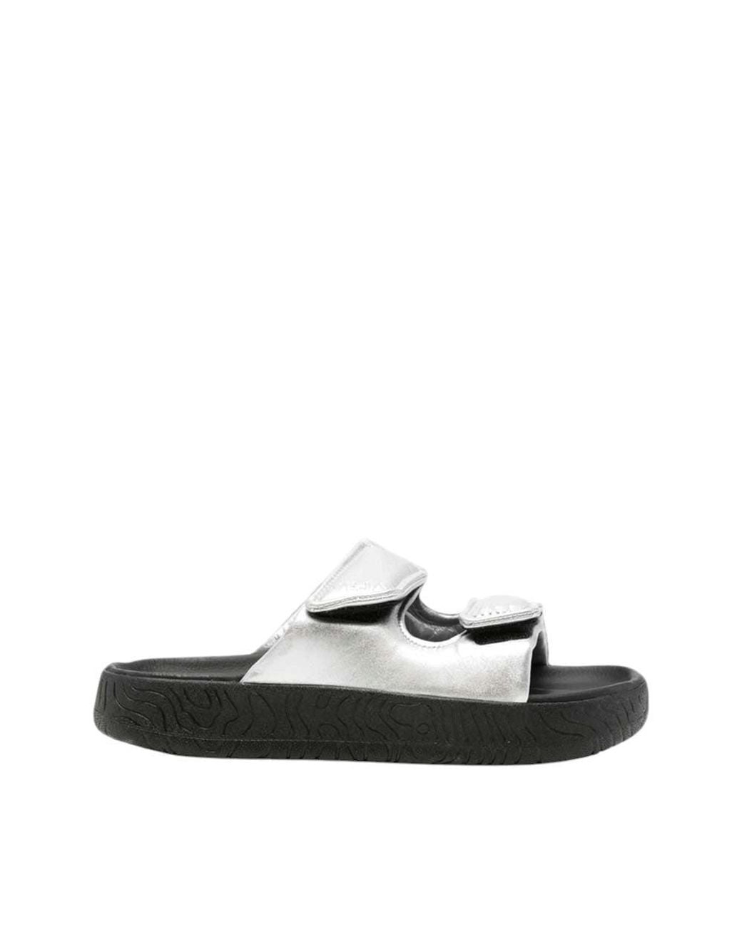 Veja Black Metallic Sandals