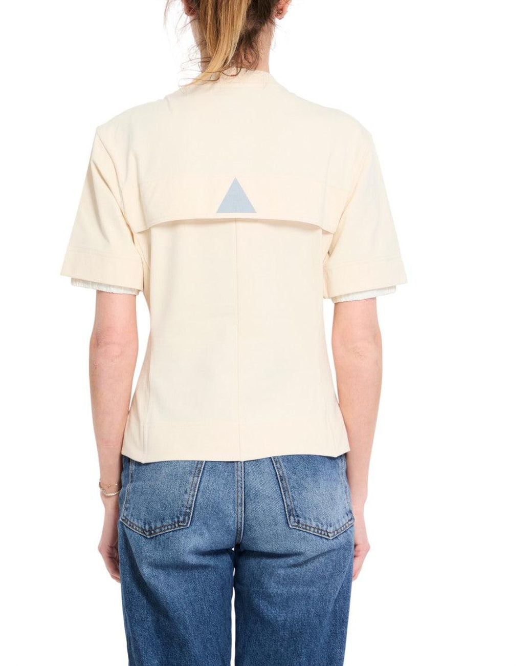 Moncler Blue Logo Crew Neck T-Shirt