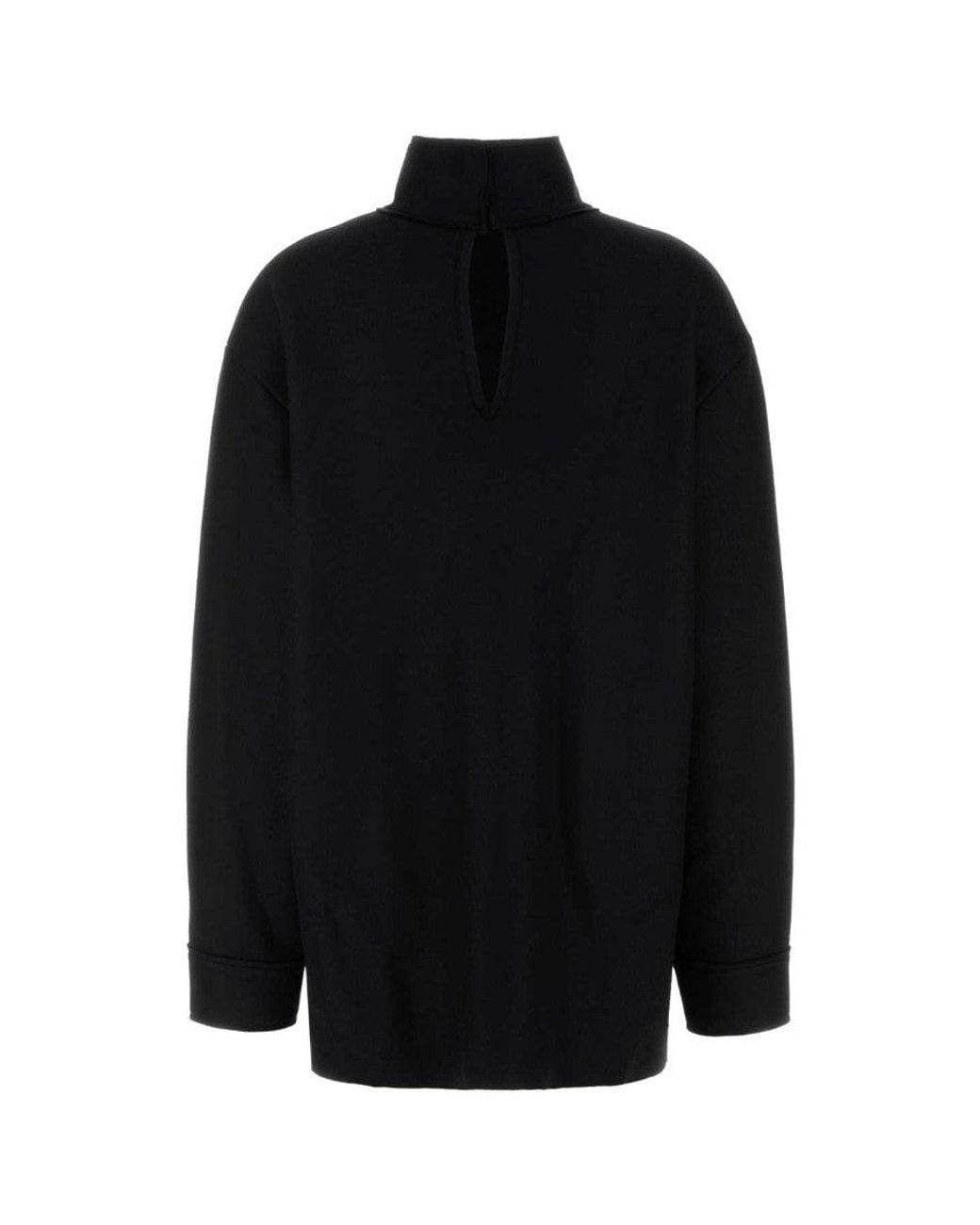 Jil Sander Black Turtleneck Top