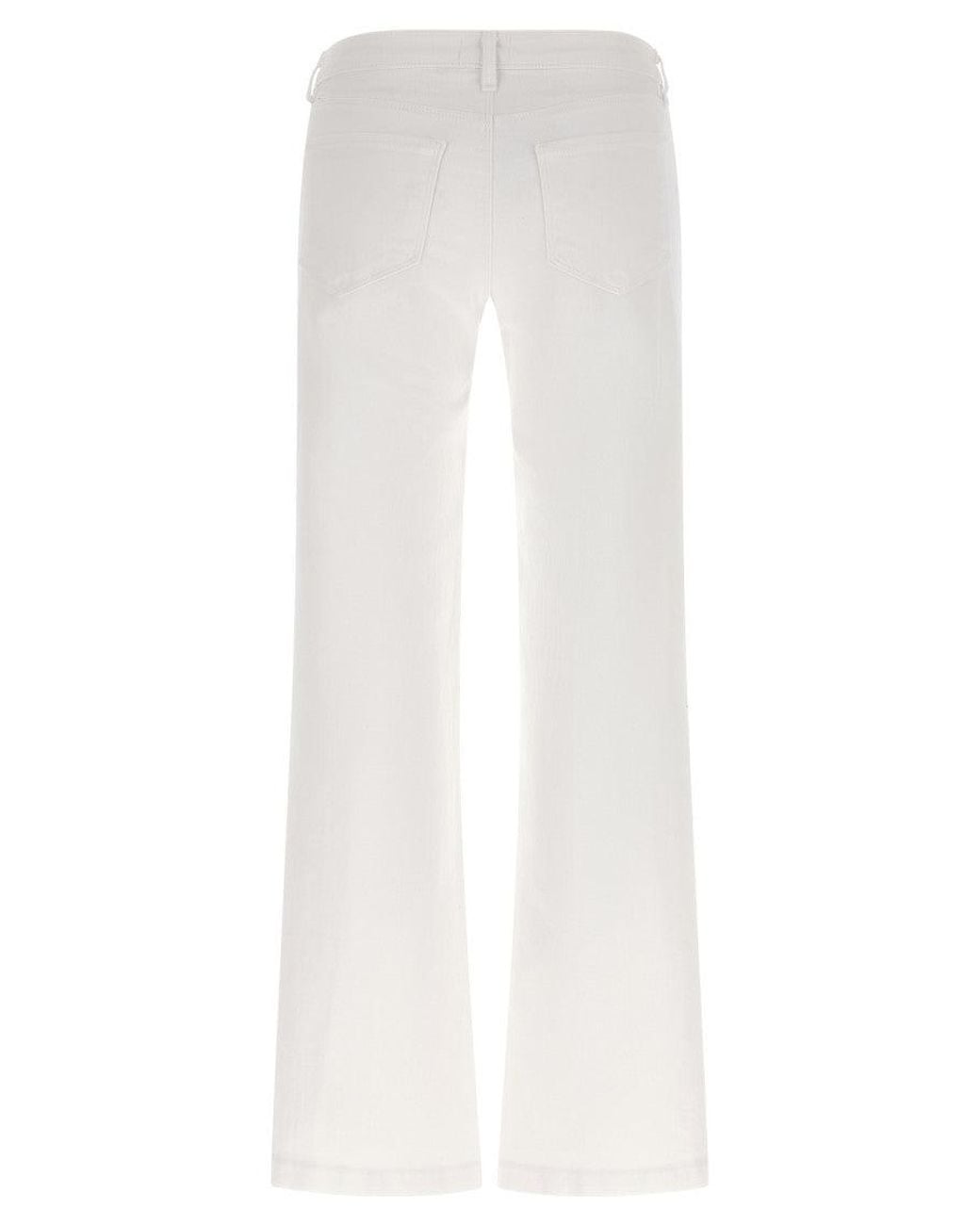 L'Agence White Low Rise Jeans